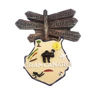Gran Canaria España imán para nevera recuerdo de viaje 3D decoración de nevera calcomanía magnética colección de manualidades