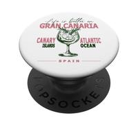 Gran Canaria La Vida Es Mejor En Canarias Souvenir PopSockets PopGrip Adhesivo