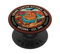 Gran Cañón Arizona Round Travel Souvenir Turista Regalo PopSockets PopGrip Adhesivo