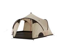 Grand Canyon Black KNOB 10 - Tienda de Estilo Tipi para 10 Personas | Tienda Familiar, Tienda de Grupo, Tienda piramidal, Tienda Tipi | Mojave Desert (Beige)