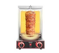 Gran Capacidad Kebap Doner Kebab Machine - Commercial Vertical BBQ Grill Shawarma Gyros Rotisserie Tool With LPG Broiler - Home Gyro Eléctrico