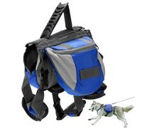 Gran Capacidad Mochila Arnés Para Perro, Impermeable Mochila Con Arnés Para Perro Mochila De Senderismo Perros Bolso Perro Mochilas Perros Con Banda Reflectante Para Perro Pequeño Mediano Grande(M)