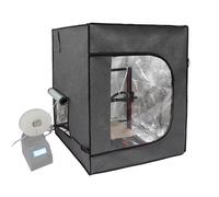 Gran carcasa de impresora 3D 29,5 W x 29,5 L x 35,4 H pulgadas grabado láser escudo cubierta resina impresora 3D resistente al fuego tienda filamento secador polvo cubierta compatible con Bambulab X1