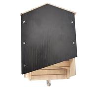 Gran casa de murciélagos al aire libre, caja de madera gigante, resistente a la intemperie, casa de murciélagos en espiral sin tratar, refugio, accesorios para B