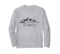 Gran Cáucaso Georgia Mountain Georgian Flag Souvenir Manga Larga