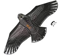 Gran Cometa De águila Negra para Niños y Adultos - Gran envergadura y diseño Realista - Muy fácil de Volar - Se ve excelente en el Cielo