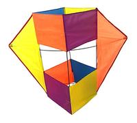 Gran cometa en forma de cubo con forma de caja, cometa suave, resistente a desgarros, deportes al aire libre, calidad de juego, fácil de volar, estéreo, gigante, subida, para niños, moscas