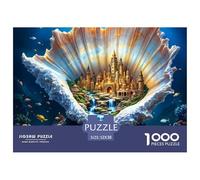 Gran Concha Castillo Submarino Puzzle de 1000 Piezas Puzzle para Adultos Papel Juego de Puzzle 1000 Piezas Relajación Familiar Decoración Regalo 52x38cm/1000pcs 52x38cm/1000pcs