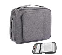 Gran cubierta de la Biblia - Maletín Biblia con asa y cremallera en bolsillo | Bolsa de almacenamiento de libros impermeable con asa | Soporte para libros incorporado y múltiples bolsillos | Fácil