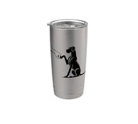 Gran danés con la mano, madre del gran danés Vaso térmico de acero inoxidable de doble pared