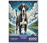 Gran danés Puzzle Imposible,desafío para Adultos Entretenimiento Creativo 1000 Piezas Obra De Arte De Juego De para Adultos Y Niños 38x26cm/1000pcs