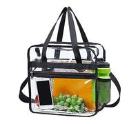 Gran de Transporte Transparente, Bolso Grande de PVC 30,48 x 15,24 x 30,48 cm - Ajustable para Estadio, para Escuela, Trabajo, Piscina, conciertos, Viajes, Compras, Damas