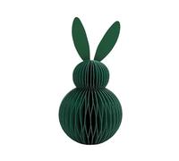 Gran decoración de Panal de Abeja, Papel de Panal, decoración de Pascua, Conejo de Panal de Papel de Seda, Conejo de Pascua de Papel/cartón en Verde Oscuro, magnético, Contenido del envío: 1 Unidad