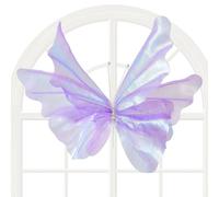 Gran decoración de pared de 3D - Seda de 20 pulgadas, decoración de mariposas de ensueño | Decoración interior y exterior Para, puerta, comedor, terraza | Boda, Vacaciones, Nacimiento