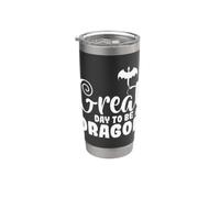 Gran día para ser un dragón Vaso térmico de acero inoxidable de doble pared