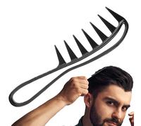 Gran diente ancho - Detergente profesional, accesorio de estilo contemporáneo | Dientes anchos espaciados para cabello rizado, ondulado y grueso, peine antiescalofrío para mujeres y mujeres