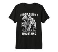 Gran diseño de Estilo Vintage de Smoky Mountains USA Bear Camiseta Premium