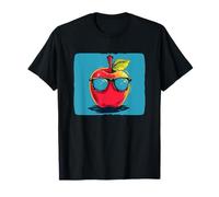 Gran disfraz de manzana con gafas de sol divertidas Camiseta