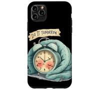 Gran Disfraz de Reloj Despertador con discurso Do It Tomorrow Carcasa para iPhone 11 Pro MAX
