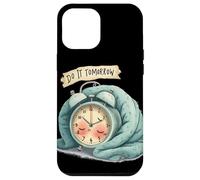 Gran Disfraz de Reloj Despertador con discurso Do It Tomorrow Carcasa para iPhone 12 Pro MAX