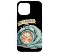 Gran Disfraz de Reloj Despertador con discurso Do It Tomorrow Carcasa para iPhone 13 Pro MAX