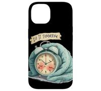 Gran Disfraz de Reloj Despertador con discurso Do It Tomorrow Carcasa para iPhone 14