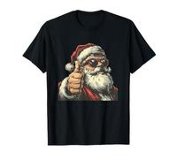 Gran Disfraz de señal de Pulgar hacia Arriba en Estilo navideño para Papá Noel Camiseta