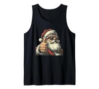 Gran Disfraz de señal de Pulgar hacia Arriba en Estilo navideño para Papá Noel Camiseta sin Mangas