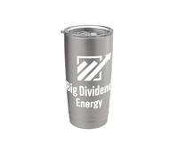 Gran Dividendo Energía Funny Finanzas Dividendos Inversor Vaso térmico de acero inoxidable de doble pared