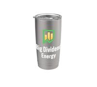 Gran Dividendo Energía Funny Finanzas Dividendos Inversor Vaso térmico de acero inoxidable de doble pared