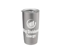 Gran Dividendo Energía Funny Finanzas Dividendos Inversor Vaso térmico de acero inoxidable de doble pared