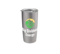 Gran Dividendo Energía Funny Finanzas Dividendos Inversor Vaso térmico de acero inoxidable de doble pared