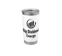 Gran Dividendo Energía Funny Finanzas Dividendos Inversor Vaso térmico de acero inoxidable de doble pared