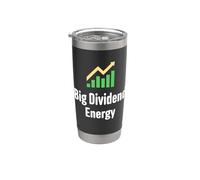 Gran Dividendo Energía Funny Finanzas Dividendos Inversor Vaso térmico de acero inoxidable de doble pared