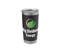 Gran Dividendo Energía Funny Finanzas Dividendos Inversor Vaso térmico de acero inoxidable de doble pared