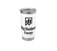 Gran Dividendo Energía Funny Finanzas Dividendos Inversor Vaso térmico de acero inoxidable de doble pared