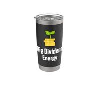 Gran Dividendo Energía Funny Finanzas Dividendos Inversor Vaso térmico de acero inoxidable de doble pared