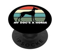 Gran dueño danés, Divertido Gran danés mamá, mi Perro es un Caballo PopSockets PopGrip Adhesivo