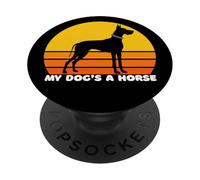 Gran dueño danés, Divertido Gran danés mamá, mi Perro es un Caballo PopSockets PopGrip Adhesivo