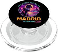 Gran Eclipse Solar Europeo Madrid 2026 Bull Art PopSockets PopGrip para MagSafe