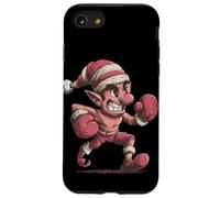 Gran Elfo navideño en Lucha Busca Amantes de los Guantes de Boxeo Carcasa para iPhone SE (2020) / 7/8