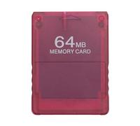 Gran Espacio de Almacenamiento, Fácil de Usar, Tarjeta de Memoria Compatible, Programa Memory Card M2, para Consola de Juegos (Rojo Transparente)