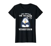 Gran éxito en el Nuevo Trabajo traidora Despedida Cambio de Trabajo Camiseta gráfica económica, Mujer, Negro, XL