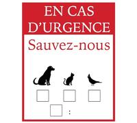 Gran fabricación de pegatinas para mascotas - informe a sus mascotas en caso de incendio (adhesivo en placa de aluminio)