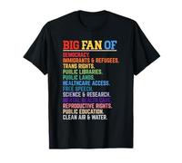 Gran Fan de la Democracia Derechos Trans Bibliotecas Públicas Igualdad Camiseta