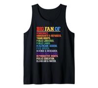 Gran Fan de la Democracia Derechos Trans Bibliotecas Públicas Igualdad Camiseta sin Mangas