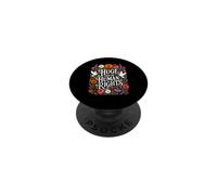Gran Fan de los Derechos Humanos Flores Silvestres Palomas gráfico Vintage PopSockets PopGrip Adhesivo