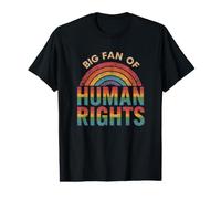 Gran Fan de los Derechos Humanos Igualdad Social Retro Camiseta gráfica económica