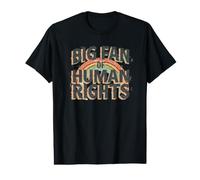 Gran Fan de los Derechos Humanos Igualdad Social Retro Camiseta gráfica económica