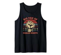 Gran Fan de los Derechos Humanos Igualdad Social Retro Camiseta sin Mangas